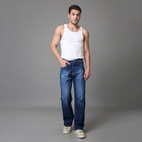 Men Baggy Fit Jeans High Rise