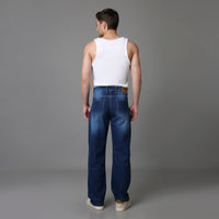 Men Baggy Fit Jeans High Rise