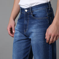 Men Baggy Fit Jeans High Rise