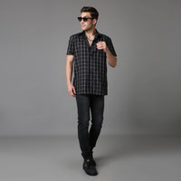 Solid Pattern Low Crotch Fit Jeans
