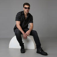 Solid Pattern Low Crotch Fit Jeans