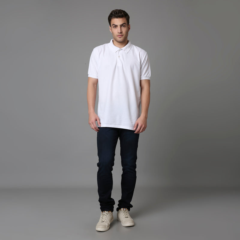 Solid Pattern Low Crotch Fit Jeans