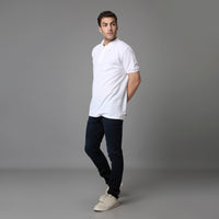 Solid Pattern Low Crotch Fit Jeans