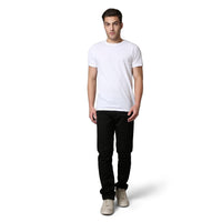 Solid Pattern Low Crotch Fit Jeans
