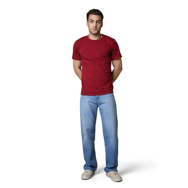 Men Baggy Fit Jeans High Rise
