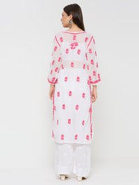 Hayat Chikankari Kota Straight Kurta with Inner