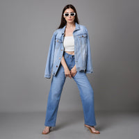 Women Baggy Fit Jeans High Rise