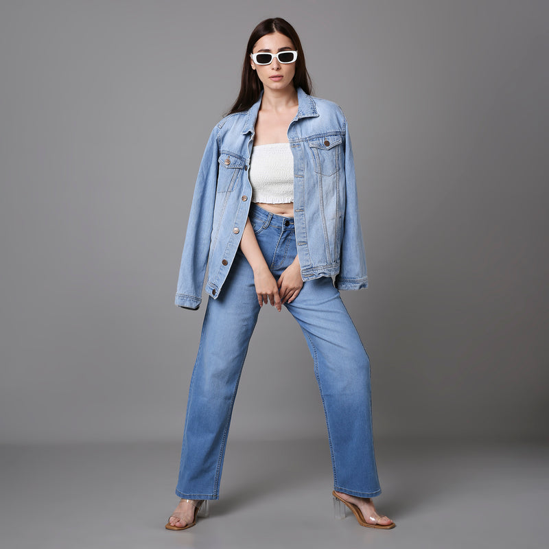 Women Baggy Fit Jeans high rise