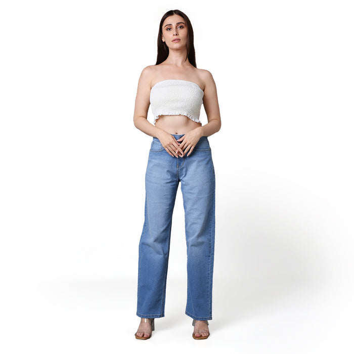 Women Baggy Fit Jeans high rise